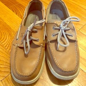Tan Sperry Topsliders